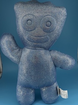 Sour Patch Kids Blue Glitter Plush Mascot Stuffed Toy Sparkly Candy 