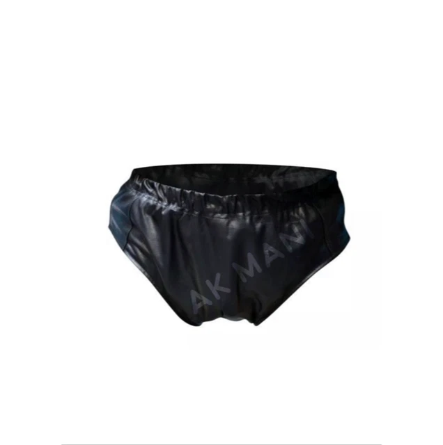 Men's Genuine Retro Black Leather Low-Cut Running Short Casual Gym Shorts
Opens in a new window or t