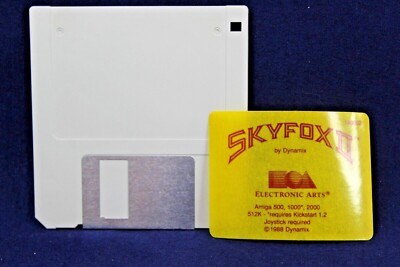 Skyfox II 1988 Electronic Arts 3 1/2'' Floppy Disk Amiga Computer Game