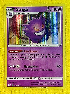 Gengar Holo - Sword & Shield Pokémon card 085/202