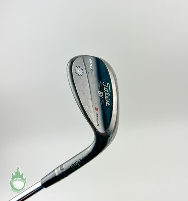 RH Titleist Vokey SM6 S Grind Jet Black Wedge 60*-10 Wedge Flex