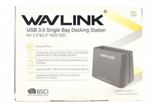 Wavlink USB 3.0 to SATA External HDD Docking Station 2.5/3.5 In SATA III Black