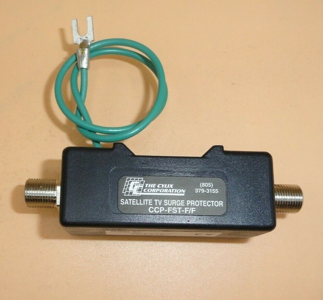 INLINE COAXIAL CABLE SURGE PROTECTOR RG6 RG59 COAX FOR SATELLITE