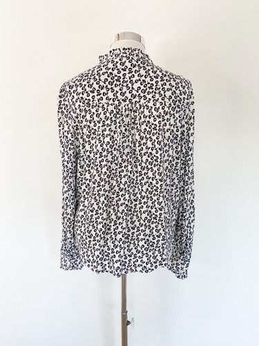 BODEN Mezcla Algodón Jersey Manga Larga Volantes Blusa Camisa Top / UK 22 / AU 22, 24 - Imagen 5 de 8