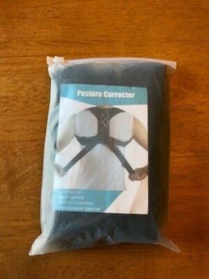 Posture Corrector Unisex Black Adjustable Shoulder Neck Back NWT FAST SHIPPING