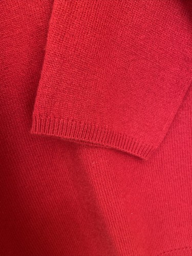 100% Cashmere Charter Club Womens Sweater Red Size L Long Sleeve Crewneck - Bild 3 von 6