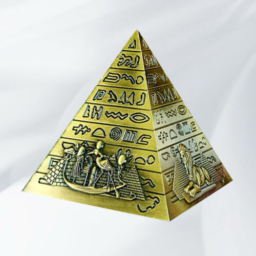  Figurine Pyramide Bâtiment Statue Modèle Pyramides Égyptiennes - Photo 1/11
