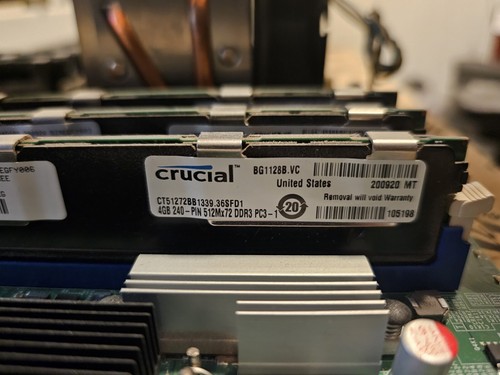 Intel S5520SC Server Board Dual LGA1366 XEON X5550 24GB w/ Nvidia Quadro FX GPU - Picture 6 of 8
