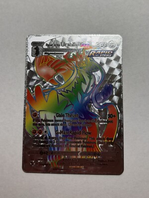 いばらきゅうらふす VMAX 330 Rapid Strike Urshifu VMAX 169/163 Rainbow HP330 Silver Foil Fan