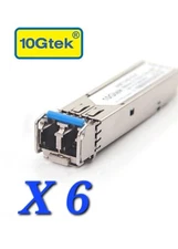 SET OF 6-10GTek ASF13-03-15 100Base-LX 1310-nm 15-Km SNF Transceivers Class 1