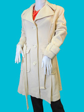 Dkny Womens Size 6 Ivory Trench Coat