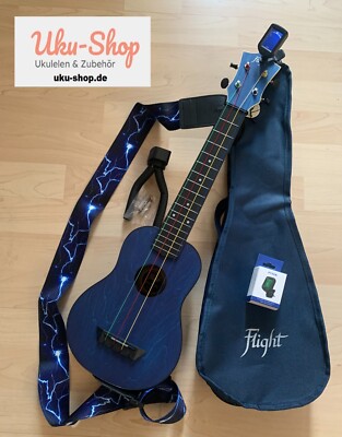 Sopran Ukulele **NEU** mit längerem Hals Flight mit Zubehör zum Sonderpreis