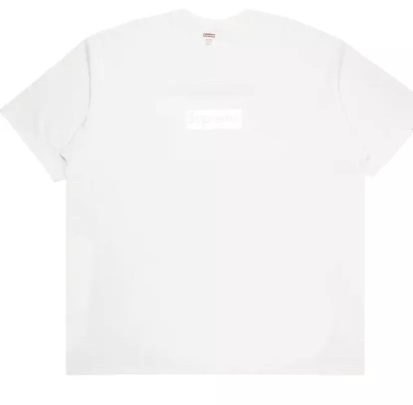 T shirt logo boîte tonale suprême blanc XL