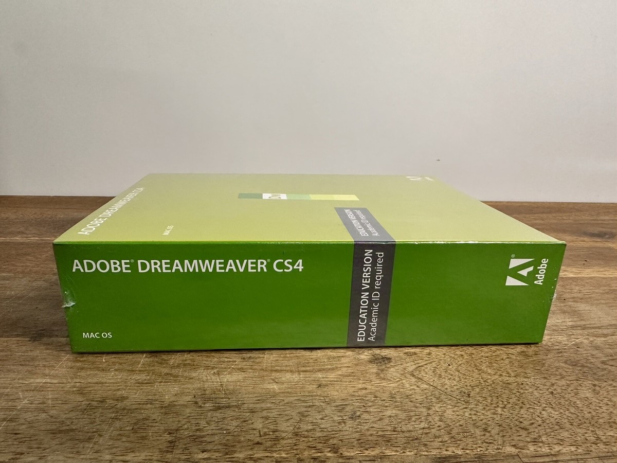 Adobe Dreamweaver CS4 - MAC OS Education Version - Sealed | eBay