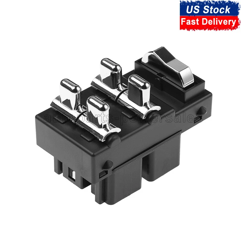 INTERRUPTOR DE CONTROL DE VENTANA ELÉCTRICA MAESTRO LADO DEL CONDUCTOR LINCOLN TOWN CAR 1998-2002 Foto 3 de 4