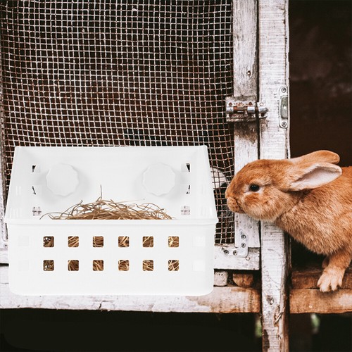 Plastic Grass Dispenser Rabbit Feeder Hollow out Guinea Pig Food