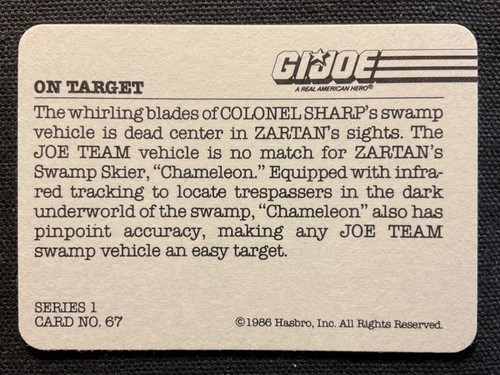 GI Joe - 1986 Hasbro Trading Cards & Stickers- Singles - Picture 89 of 261