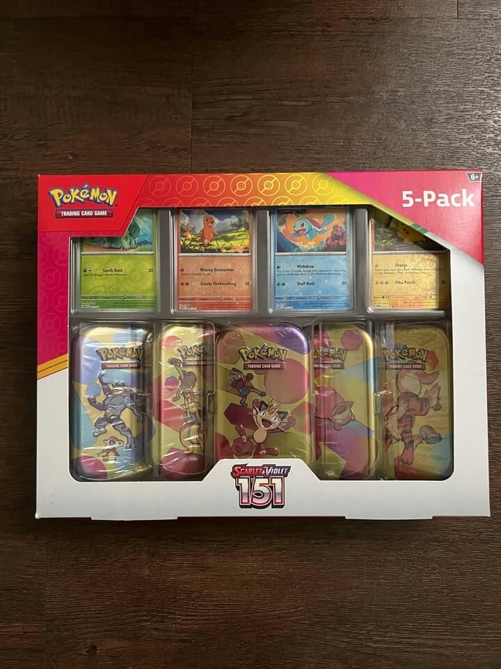 Tentacool 072/165 Sv: Scarlet & Violet 151 Pokmon Scarlet & Violet 151  Mini Tins - 10 Packs With Fast Shipping Retail Price