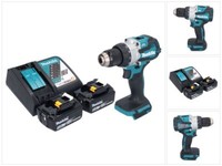 Makita Dhp 489 Rt Akku Schlagbohrschrauber 18 V 73 Nm + 2X Akku 5,0 Ah + Lader
