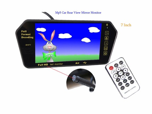 7" Rear View Mirror Monitor Bluetooth MP5 Car Parking Reverse Rearview Camera - Picture 7 of 24