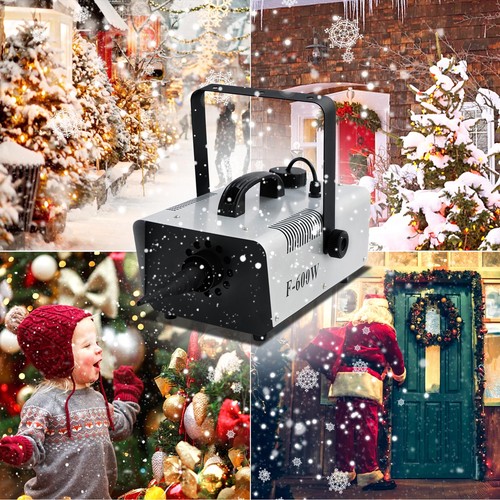 600W Schneemaschine Schneeflockenmaschine Flockenmaschine Bühne DJ Weihnachten Flocke Dekor Effekt - Bild 6 von 11
