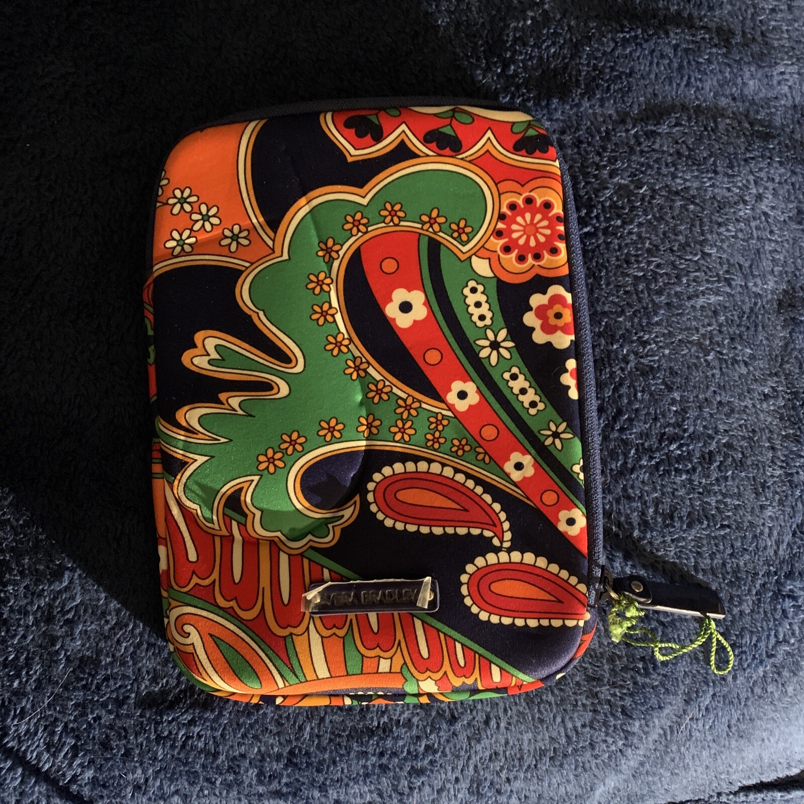 Vera Bradley Venetian Paisley Neoprene eReader Notebook Zip Case New-image