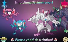 Shiny Non-shiny Impidimp Grimmsnarl 6IV Pok mon Sword Shield HOME Legal