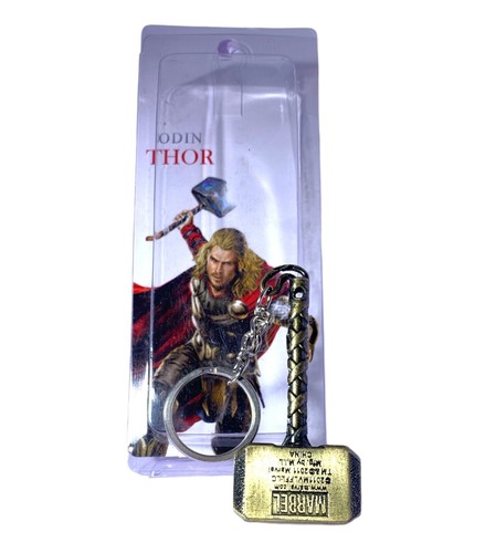 Ciondolo Thor Hammer Bronzetone Film/Fumetti Portachiavi - Foto 5 di 6