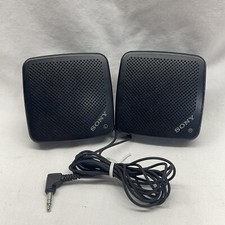 SONY SRS-5 Mini Speaker System For Portable Audio Devices Made In Japan Black