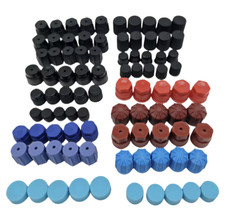 Juego de tapones antipolvo núcleo válvula lateral alto bajo R134a R12 reparación aire acondicionado coche R134a R12