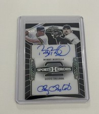 LEAF SPORT HEROES CARD EDITION BOBBY BONILLA • DOUG DRABEK AUTO /45
