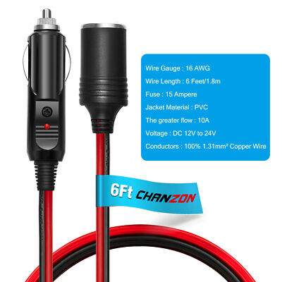 cigarette plug extension lead 12V DC Extension Cord Car Male Cigarette Lighter Socket Plug Heavy Duty Adapter cigarette plug extension lead 12V DC Extension Cord Car Male Cigarette Lighter Socket Plug Heavy Duty Adapter