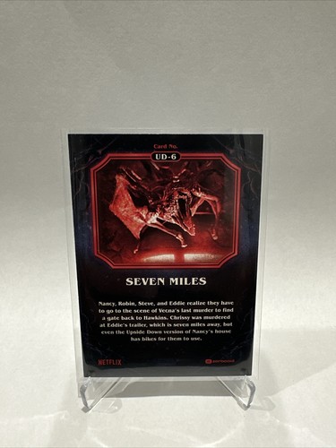 2023 Topps Stranger Things Season 4 Upside Down Insert Card UD-6 Seven Miles - Picture 2 of 2