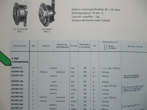 NOS Bosch 6 Volt Horn 1954 date stamped Mercedes Porsche 356 Pre-A - Picture 8 of 8