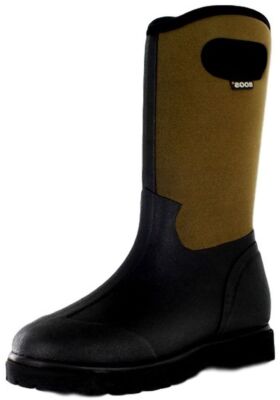 Bogs Work Boots Mens 13 Inch Roper Farm Rubber Insulated Black 69162