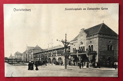 Postcard Berlin Charlottenburg 1908 exhibition hall at the zoological garden (97455