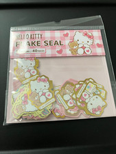 SANRIO Hello Kitty Stickers Decal Scrapbook Cartoon Sticker Bomb 40 PCS GOLD