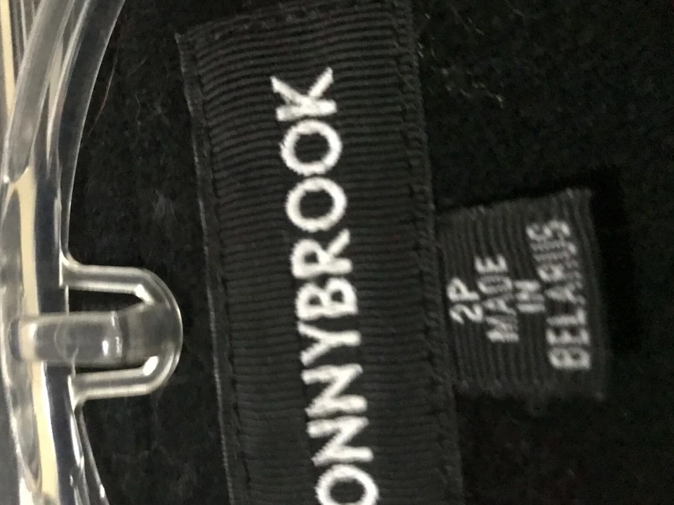 Donny Brook 100% Wool Size 2P Long Coat Jacket Black Women Modern Stylish - Image 4 of 4