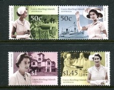 2004 Cocos Island 50th Anniversary of Royal Tour of QEII - MUH Complete Set (A)