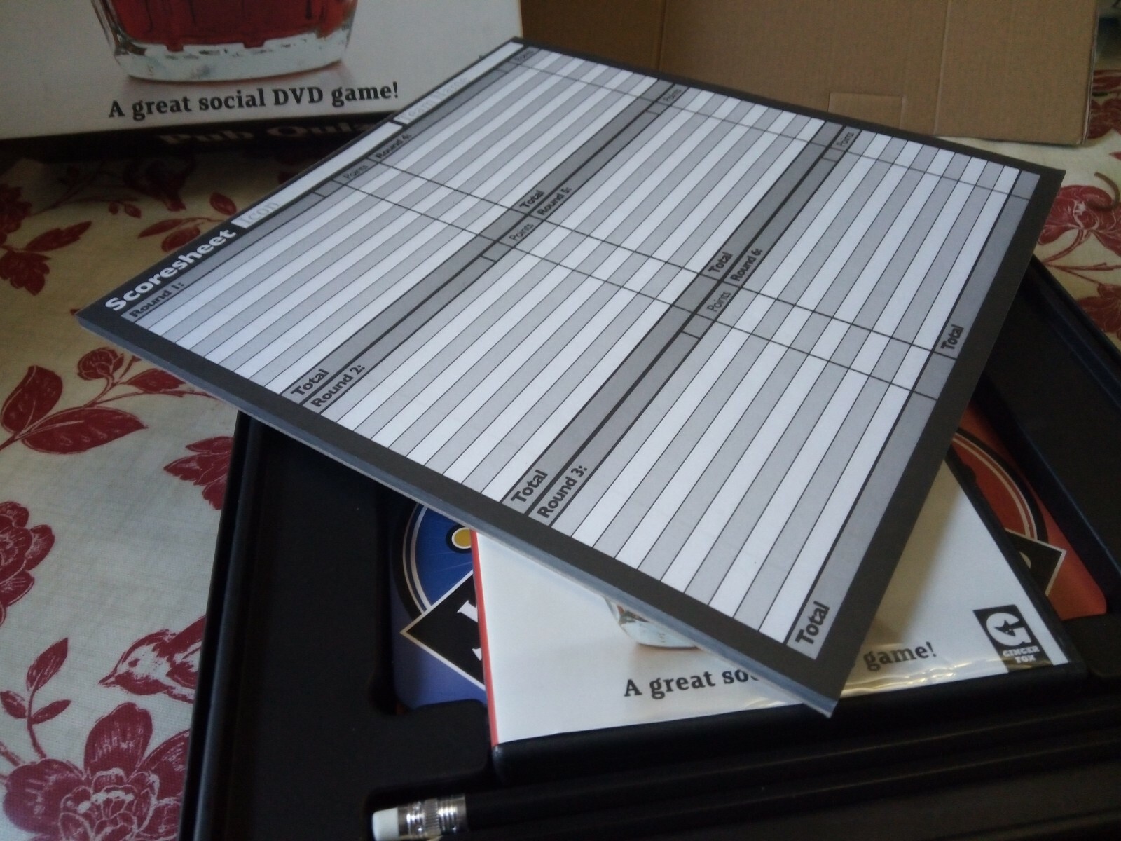 Ginger Fox Pub Quiz Game Interactive DVD Host your own Night in MINT