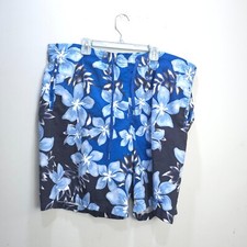 Speedo Swim Trunks Mens Size XL 36-40 Floral Mesh Lined Elastic Waist Drawstring