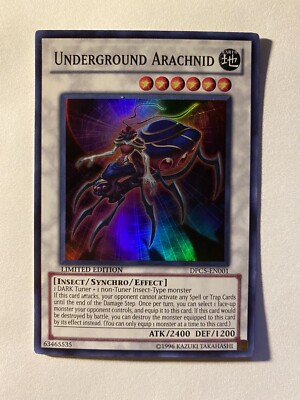 yugioh underground arachnid deck Yu-Gi-Oh! - (DPC5-EN001) - 2011 Duelist Pack Tin - Limited Edition Battlewasp synchro deck ft. underground