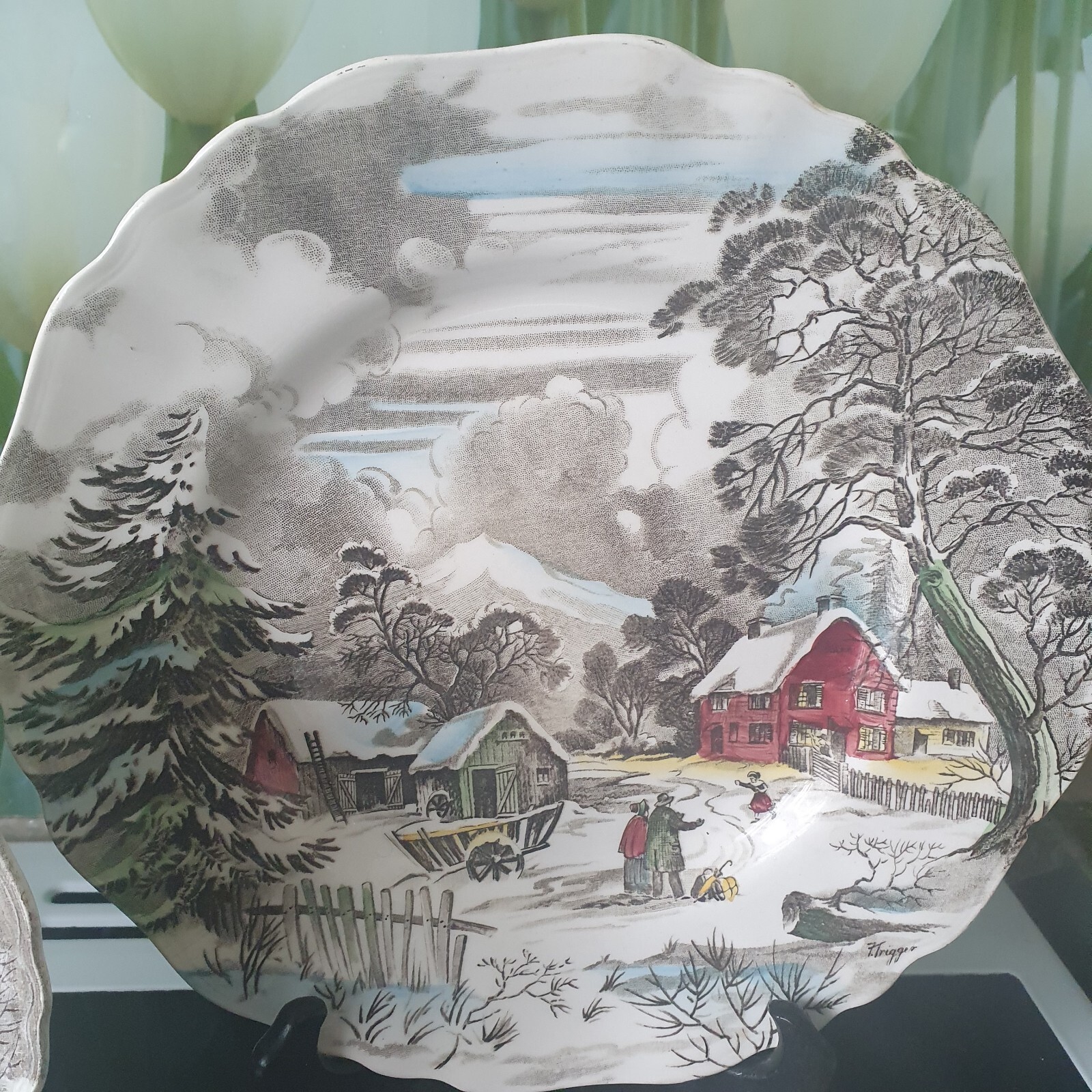 J & G MEAKIN Home" 5 desserts plates & cake plate eBay