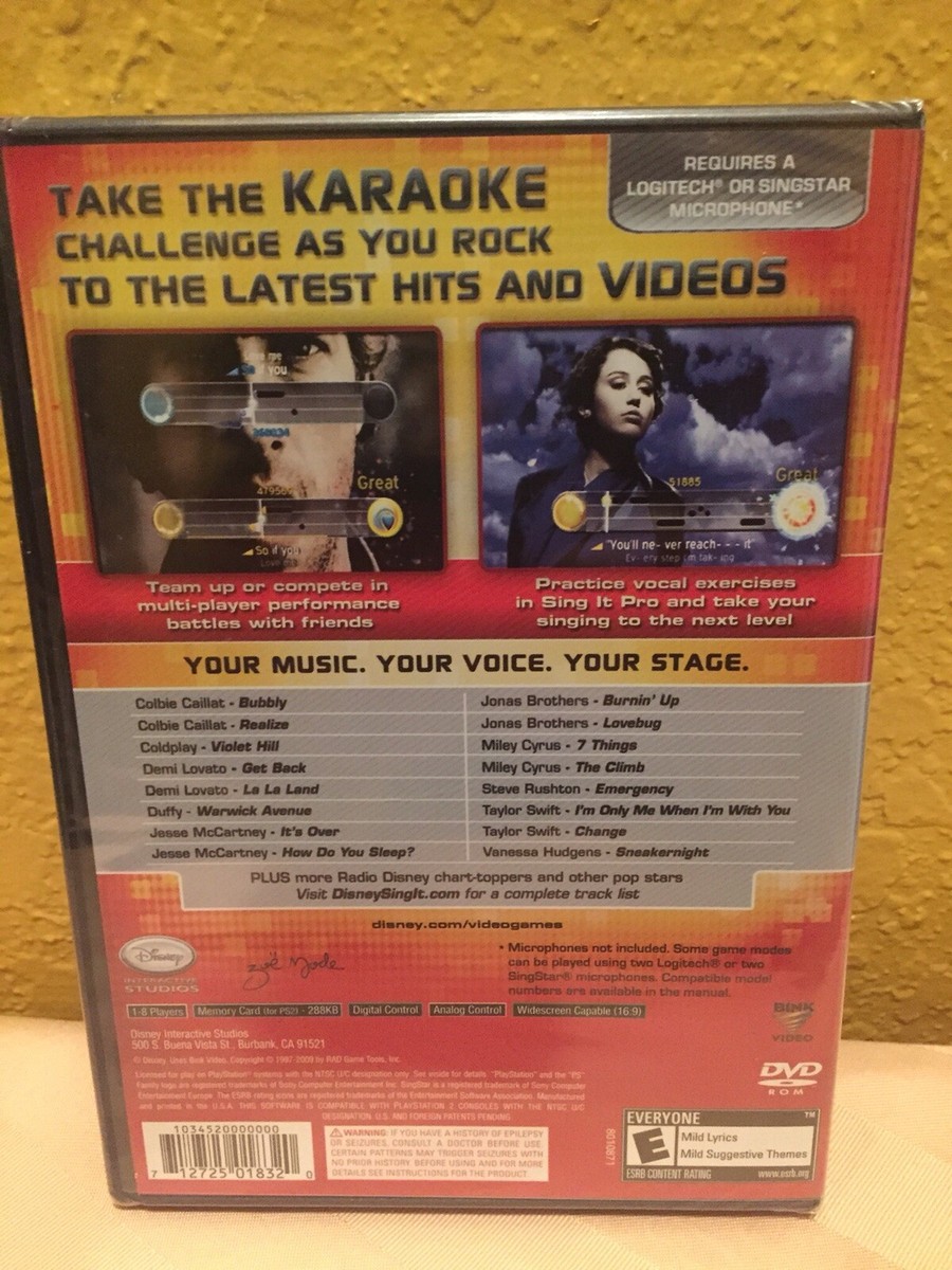 Playstation 2 Disney Sing It- Pop Hits | eBay