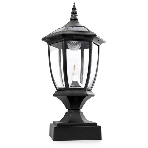 Outdoor Solar Post Light Lamp Lantern 6x6 LED Deck Cap Fence Path Vinyl Garden - Picture 2 of 32