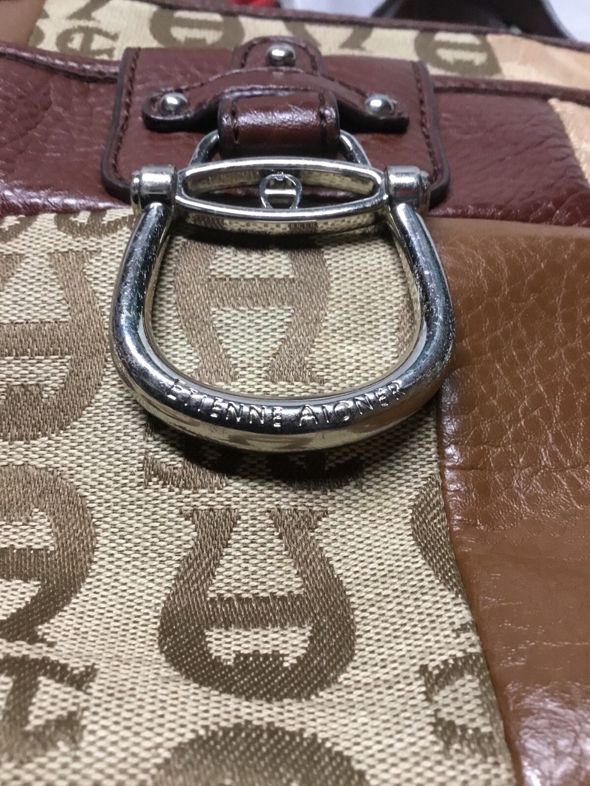 Etienne Aigner  Vintage Patchwork, Monogram Purse - image 8