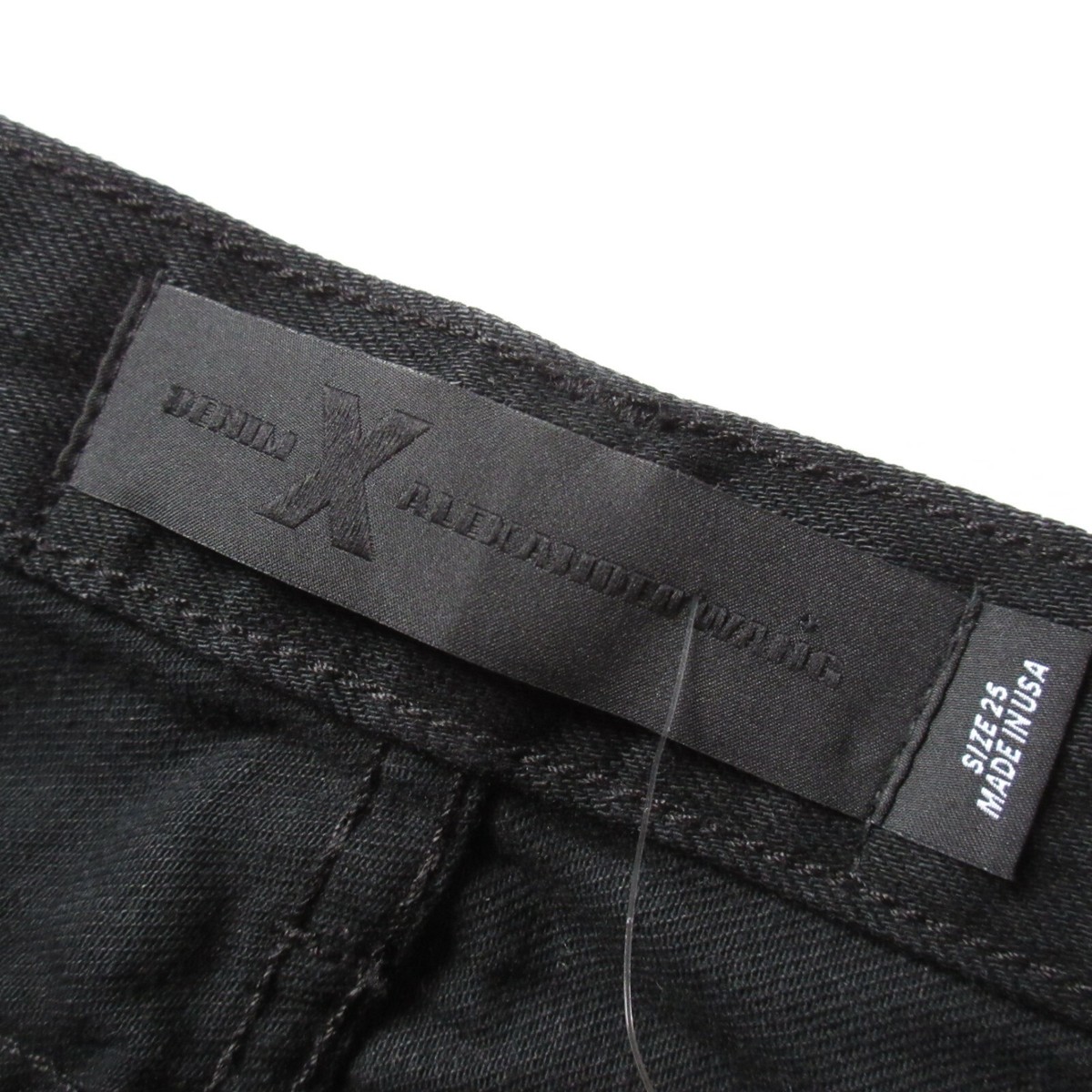 Denim X Alexander Wang 002 in Black Relaxed Fit Tapered Leg