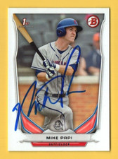 Mike Papi Signed Autograph Auto 2014 Bowman Draft #DP36