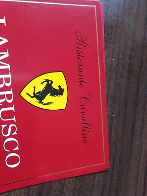ワイン Lambrusco ristorante Cavallino ferrari Ferrari Ristorante Cavallino Wine - Aeromobilia