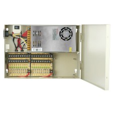 POWER SUPPLY Box FOR CCTV CAMERAS 12V 32AMP 18Port with Pigtail